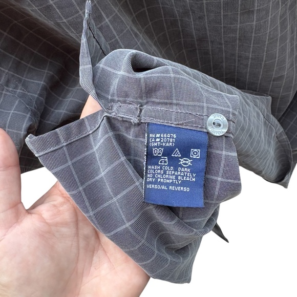 VTG Y2K Mens Tommy by Tommy Hilfiger Gray Button Up Long Sleeve Shirt, Size XXL - Picture 7 of 8